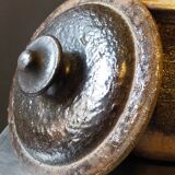Ceramic covered pot by Jean Marais signed, Vallauris 80s