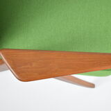 Fauteuil vintage "Bunny" années 1960, vert printemps