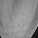Old monogram damask tablecloth 280x210cm