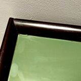 Pair of Walnut, Beech and Glass Nightstands in the Style of Tomaso Buzzi, Italy