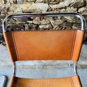 2 chairs MR10 by Ludwig Mies Van Der Rohe for Fasem, 1980