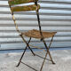 Wood and metal bistro chair