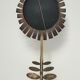 Copper and brass flower mirror by Vinay 60s