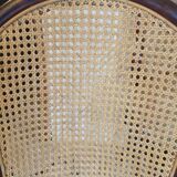 4 bamboo and cane chairs