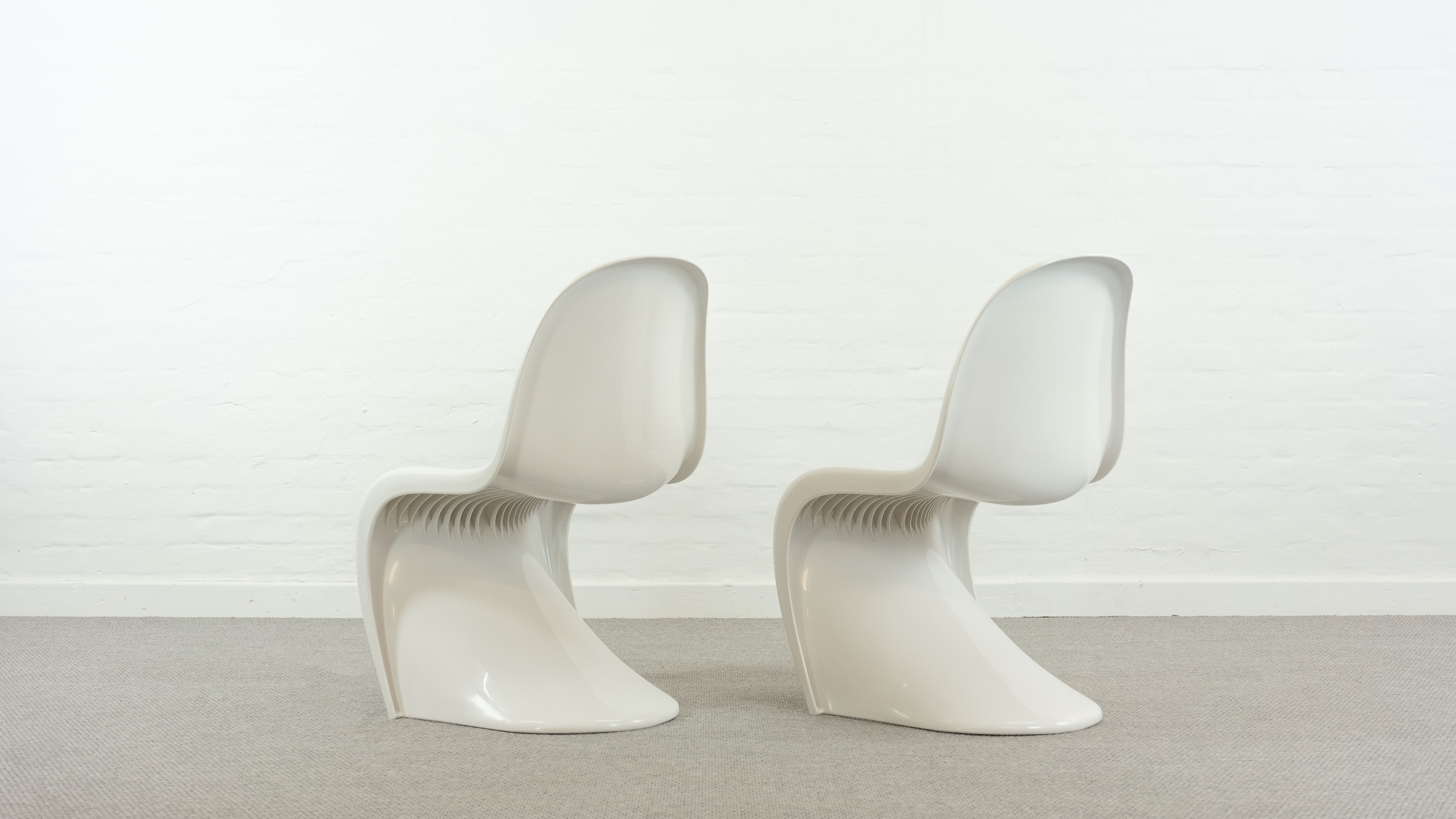 Pair of Panton Chairs by Verner Panton for Fehlbaum / Herman Miller 1976