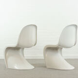 Pair of Panton Chairs by Verner Panton for Fehlbaum / Herman Miller 1976