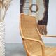 Vintage wicker lounge chair by Dutch designer Dirk van Sliedregt