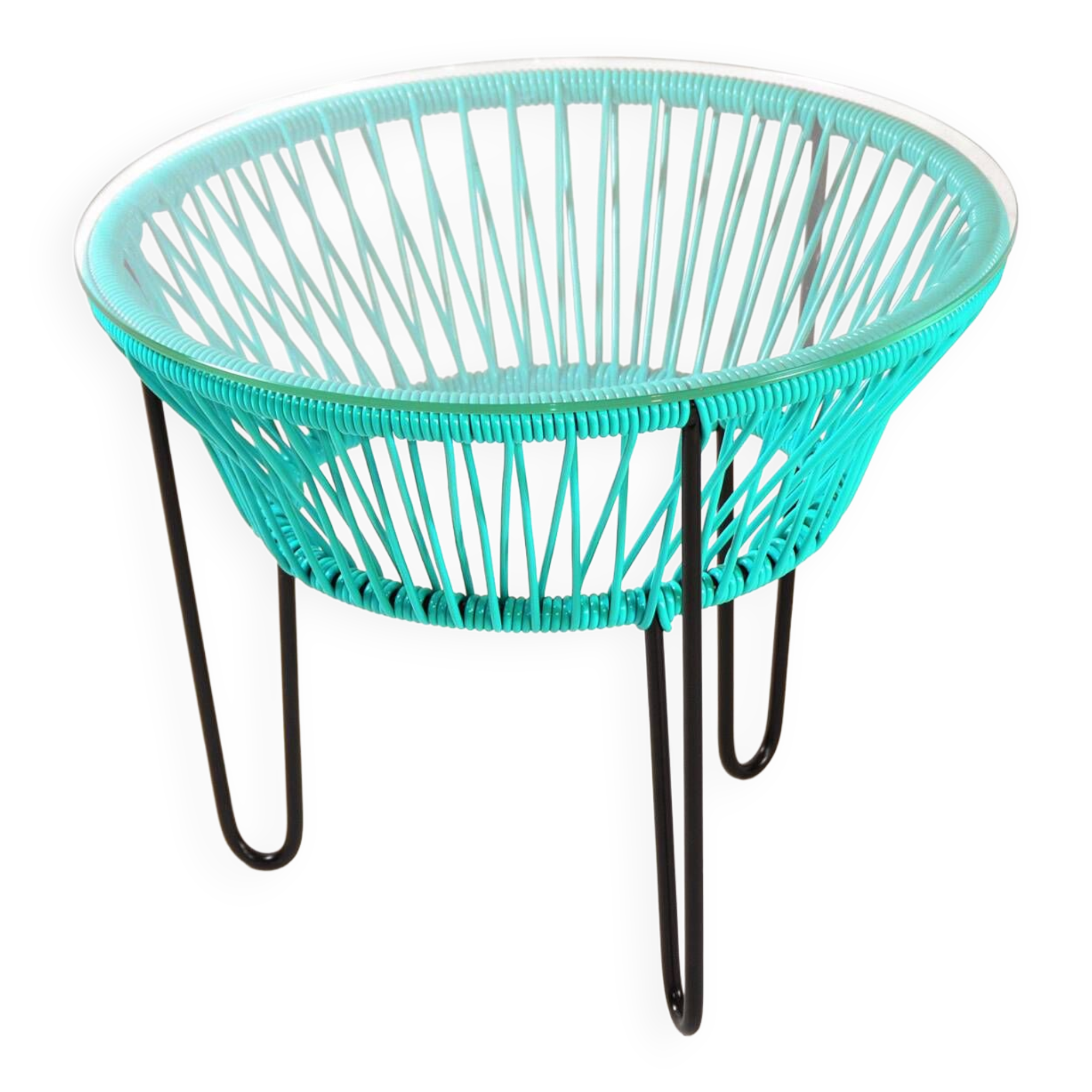 Turquoise green Toca coffee table