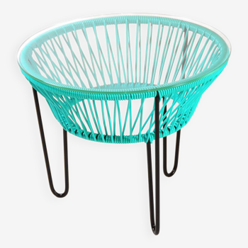 Table basse toca vert turquoise