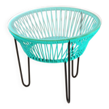 Table basse toca vert turquoise