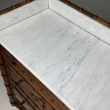 Faux bamboo chest of drawers 1900