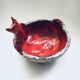 Mid-Century Art Ceramic Mystical Figural Dish, Belgium, 1960s