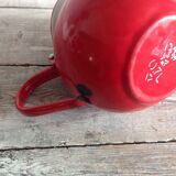 Emailed sheet metal teapot