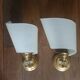 Pair of vintage scroll wall lights
