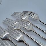 Fourchettes de Table en Métal Argenté Alfénide Lot de 7
