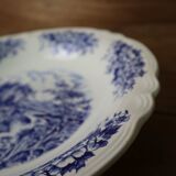 Vintage round hollow dish Sarreguemines Castle model