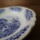 Vintage round hollow dish Sarreguemines Castle model