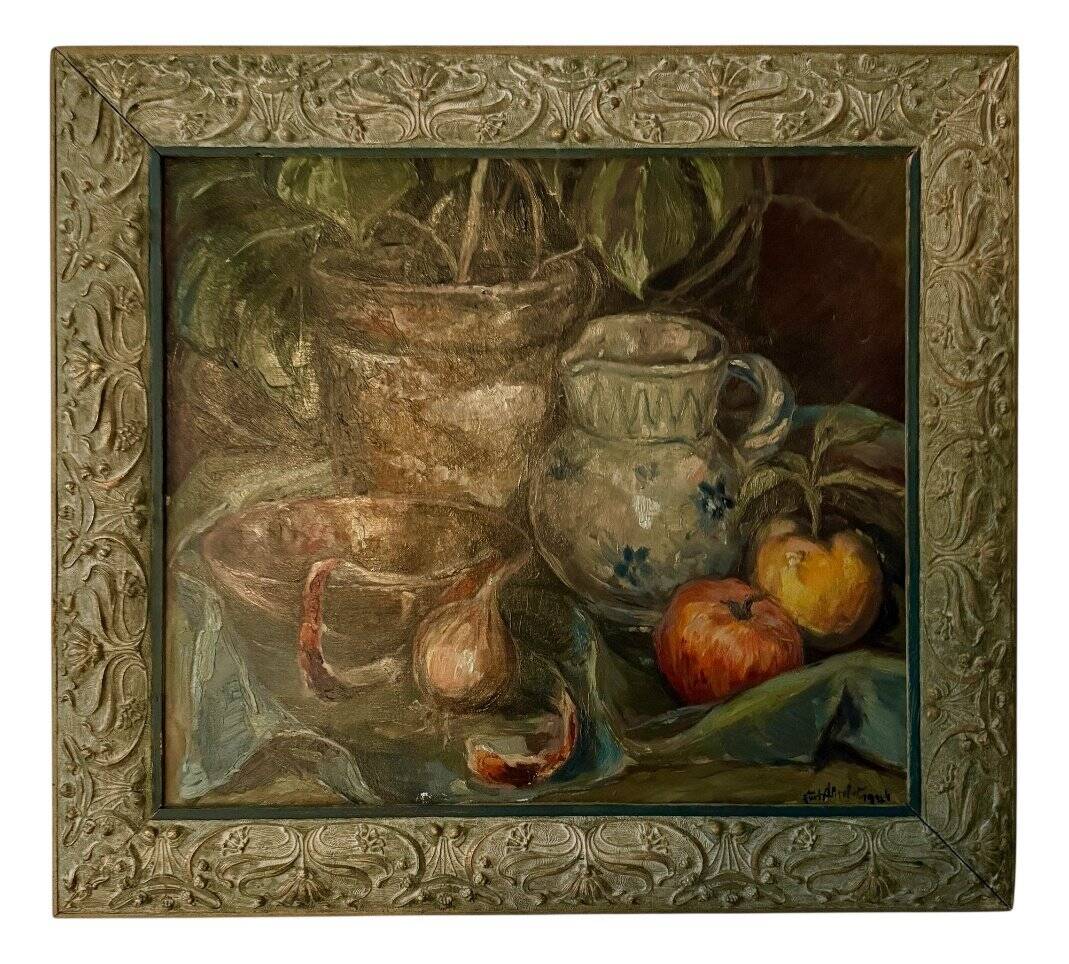 Kurt Schaefer, Still Life, 1942, Oil on Canvas, Framed