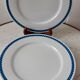 Set of 5 flat plates Lustucru vintage 1970