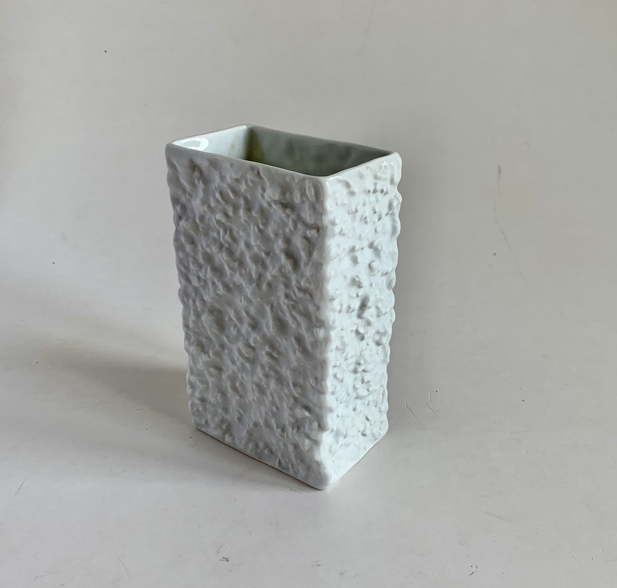 Mid-Century Biscuit Porcelain Vase, 1970s