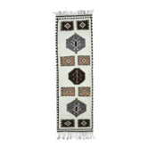 Couloir en laine turc Oushak vintage fait main 100x365