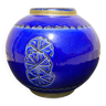 Vintage blue ball vase