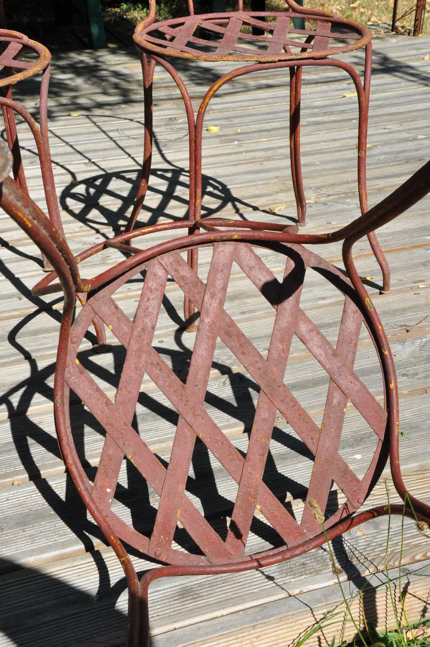 Set of 3 garden chairs