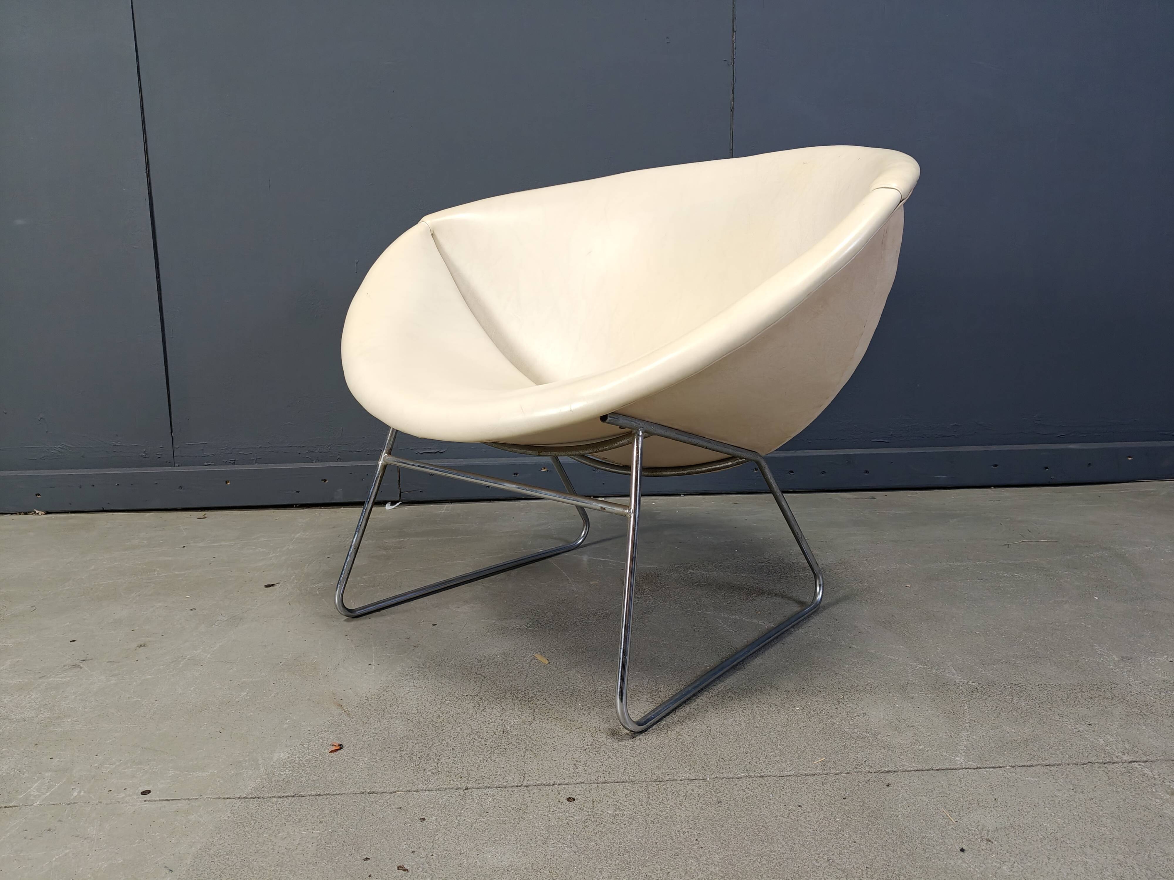 Vintage cocco Chair by Rudolf Wolf for Rohé Noordwolde, 1960s