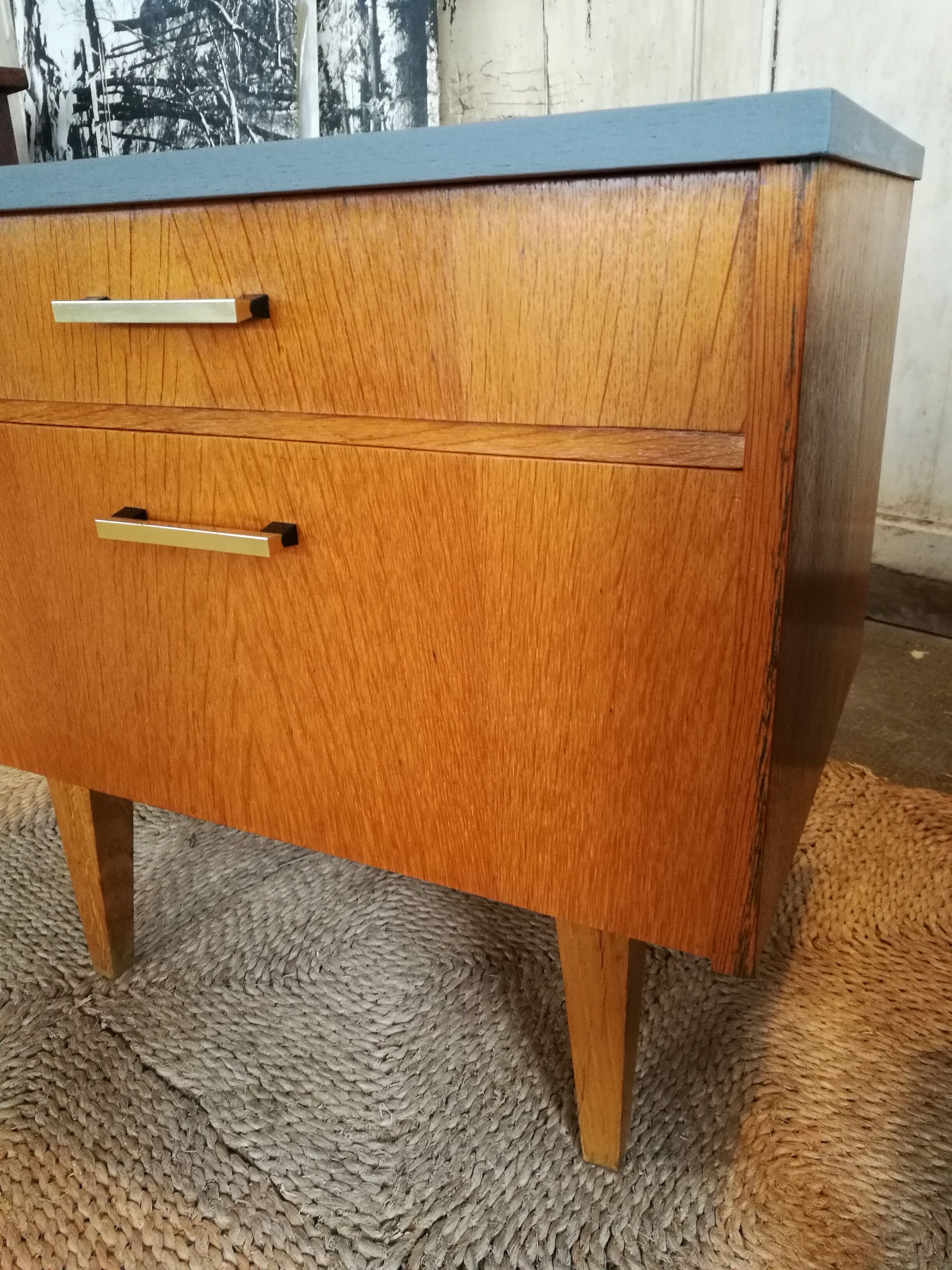 Pair of vintage bedsides