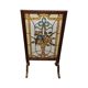 French stained glass fireplace screen L. Guillon, early 1900s