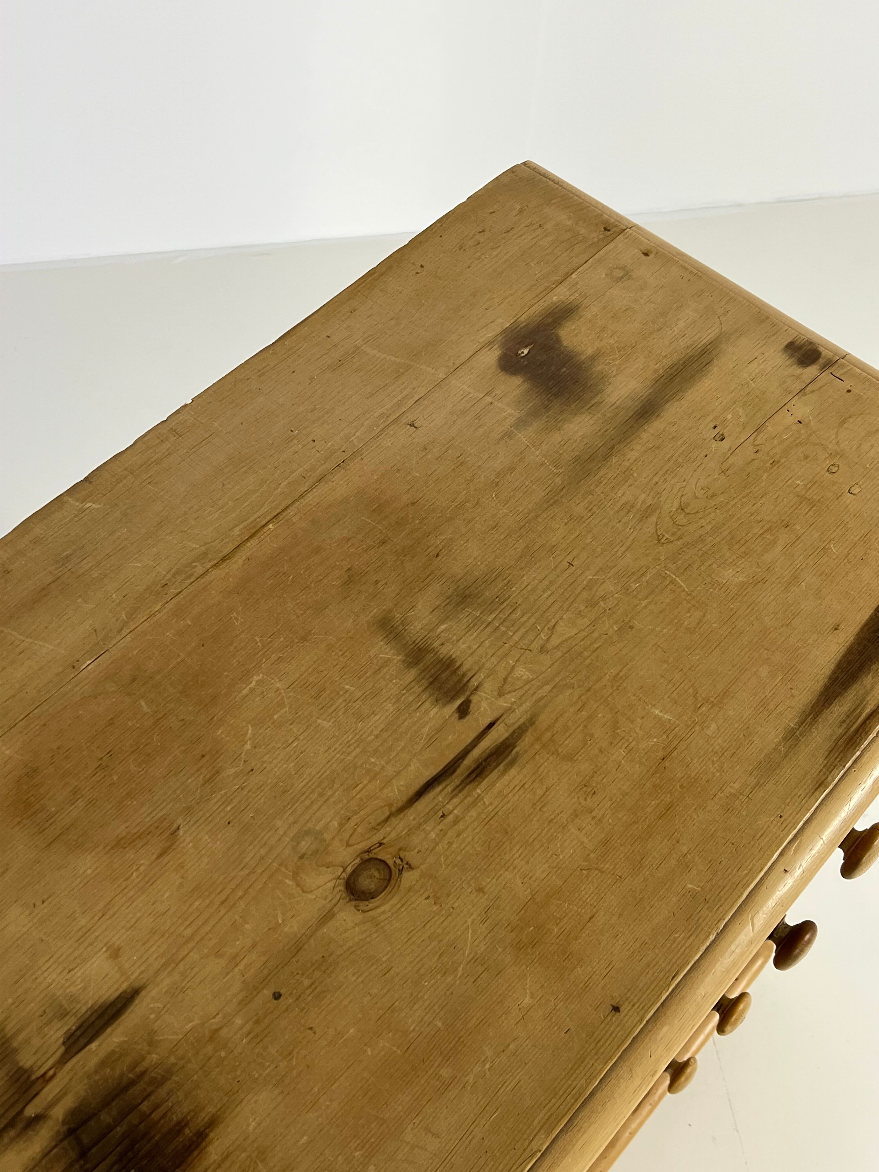 English chest of drawers pine wood