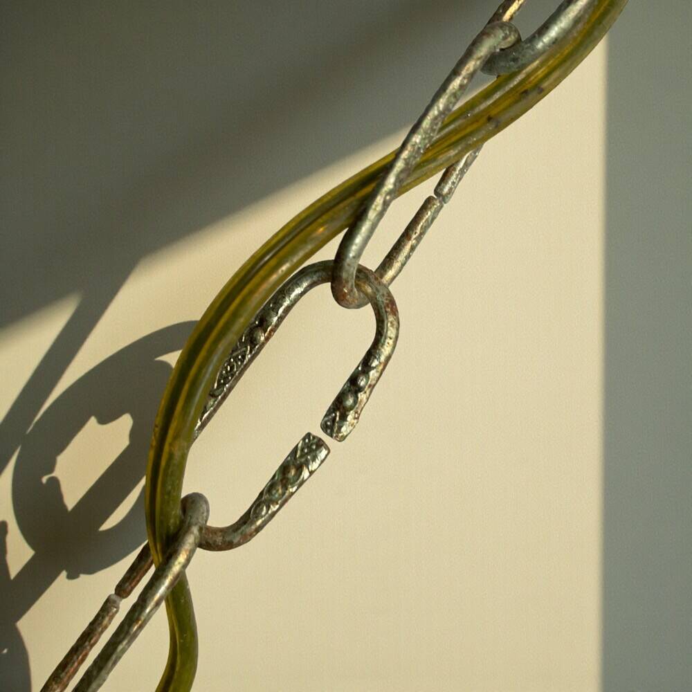 Rustic wooden chandelier