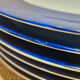 6 plates Philippe Deshoulières Indienne Blue – Limoges porcelain