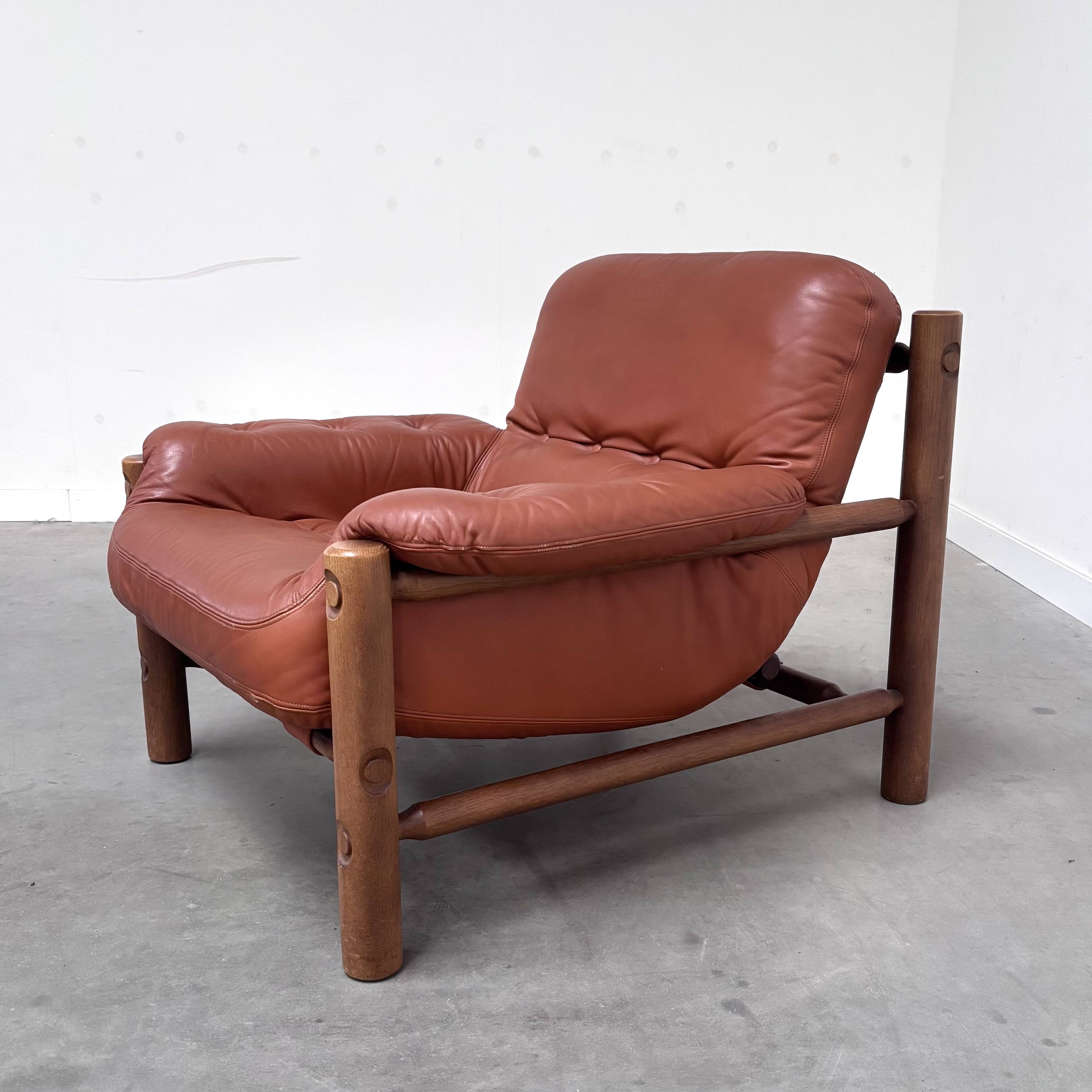 Vintage brutalist, Brazilian style lounge chair, 1960s