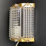 Swedish Wiktor Berndt Brass & Glass Wall Sconce