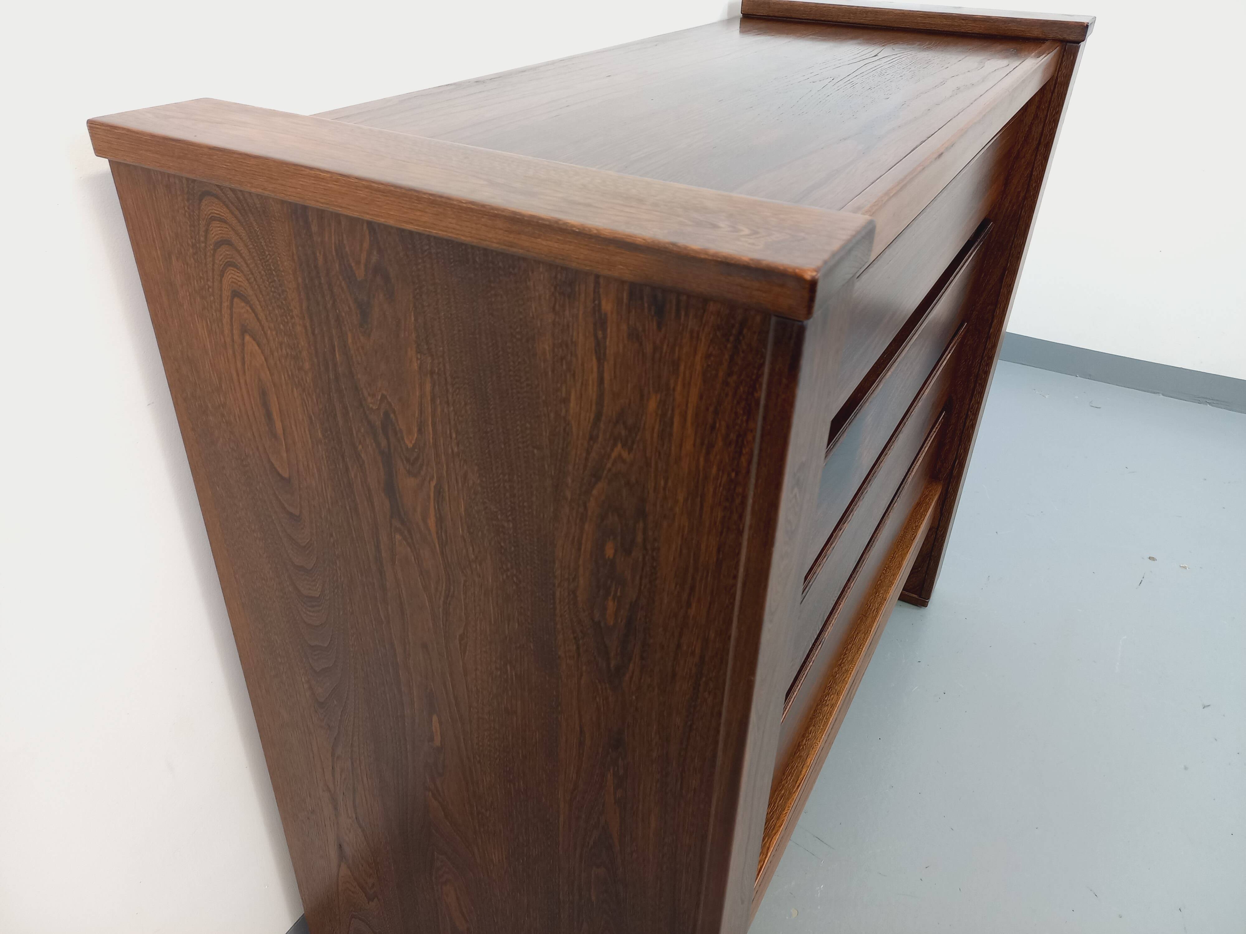 Vintage Maison Regain chest of drawers in solid elm from the 80s