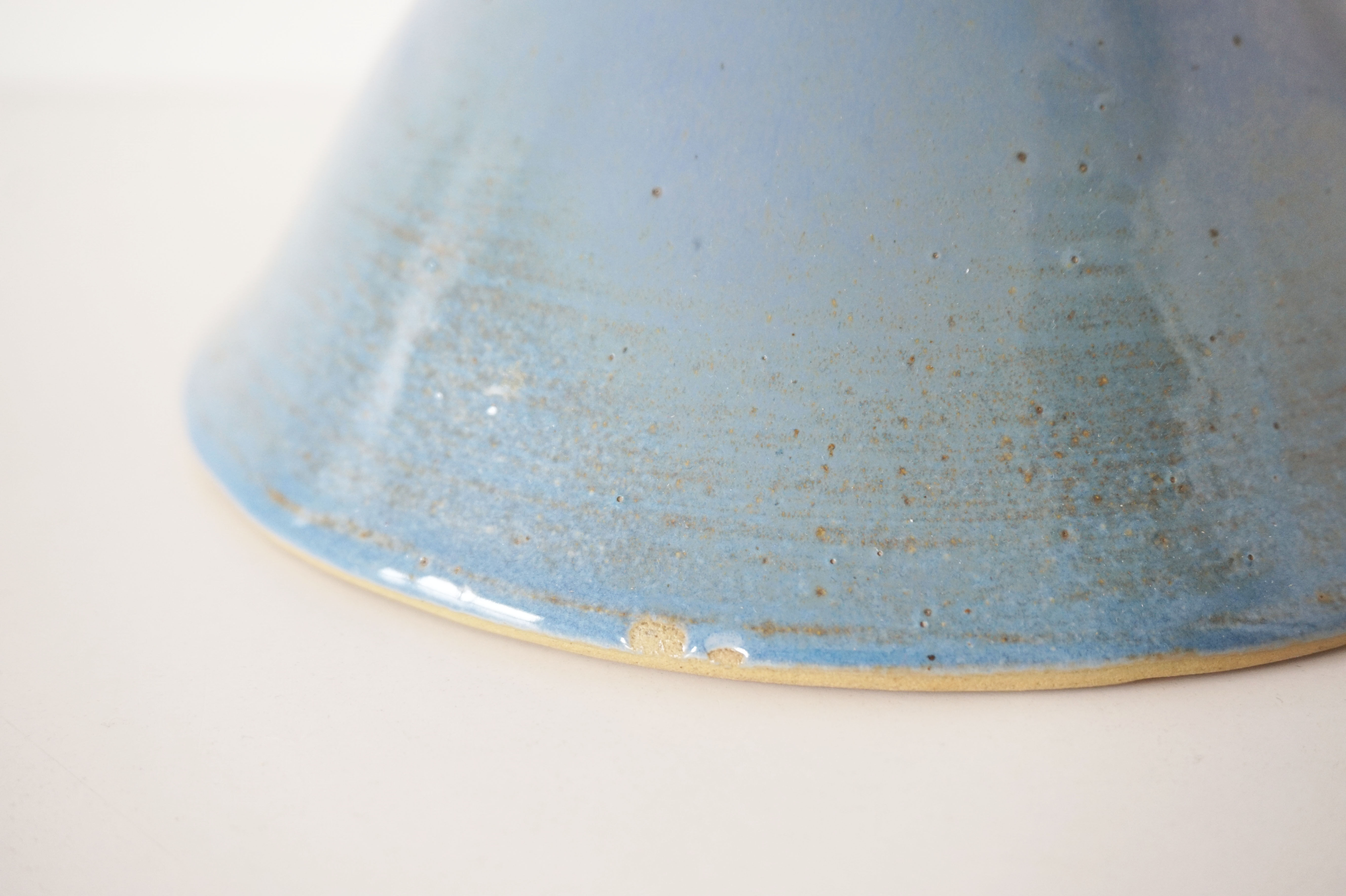 Vintage blue sandstone lamp 1960