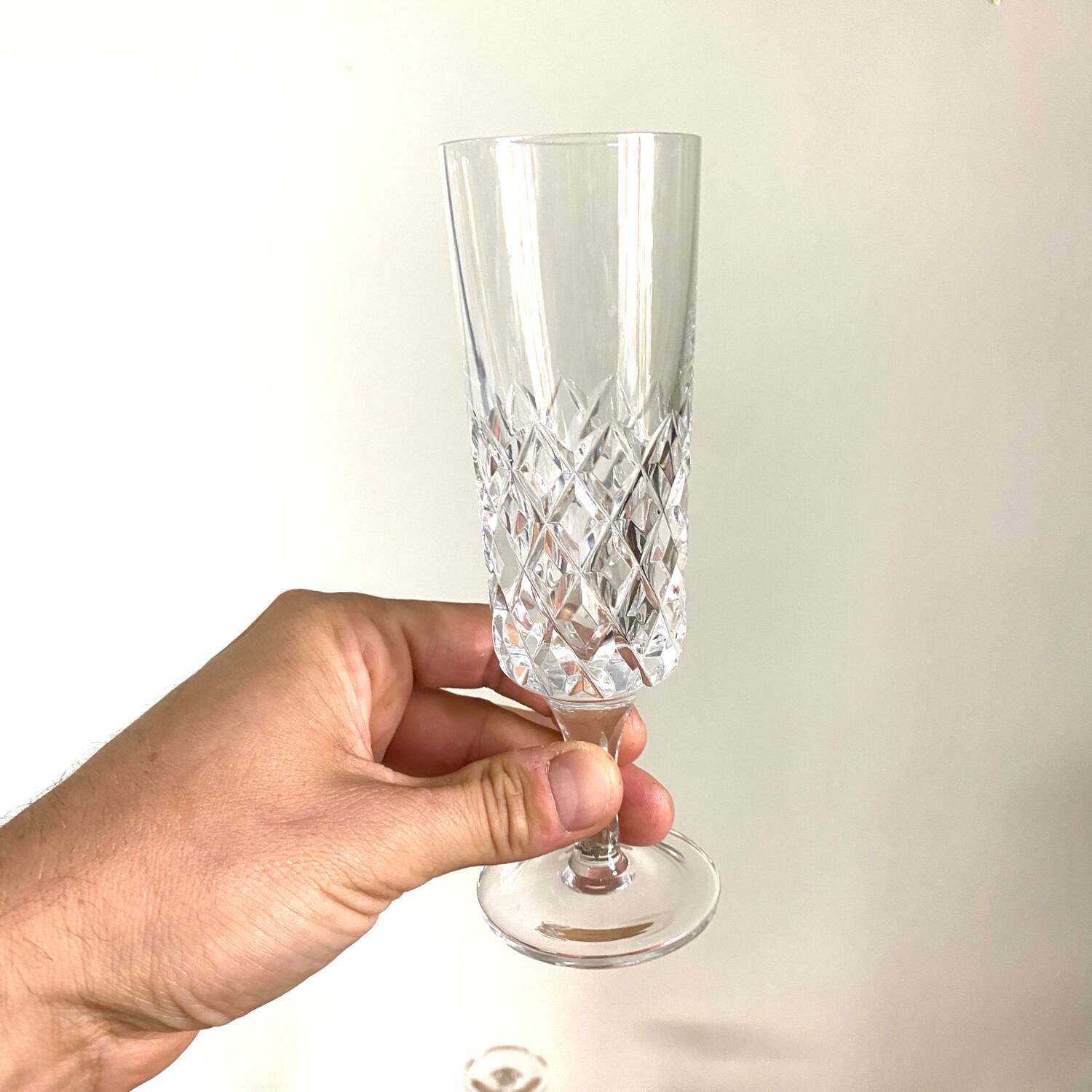 Champagne flutes - vintage - diamond