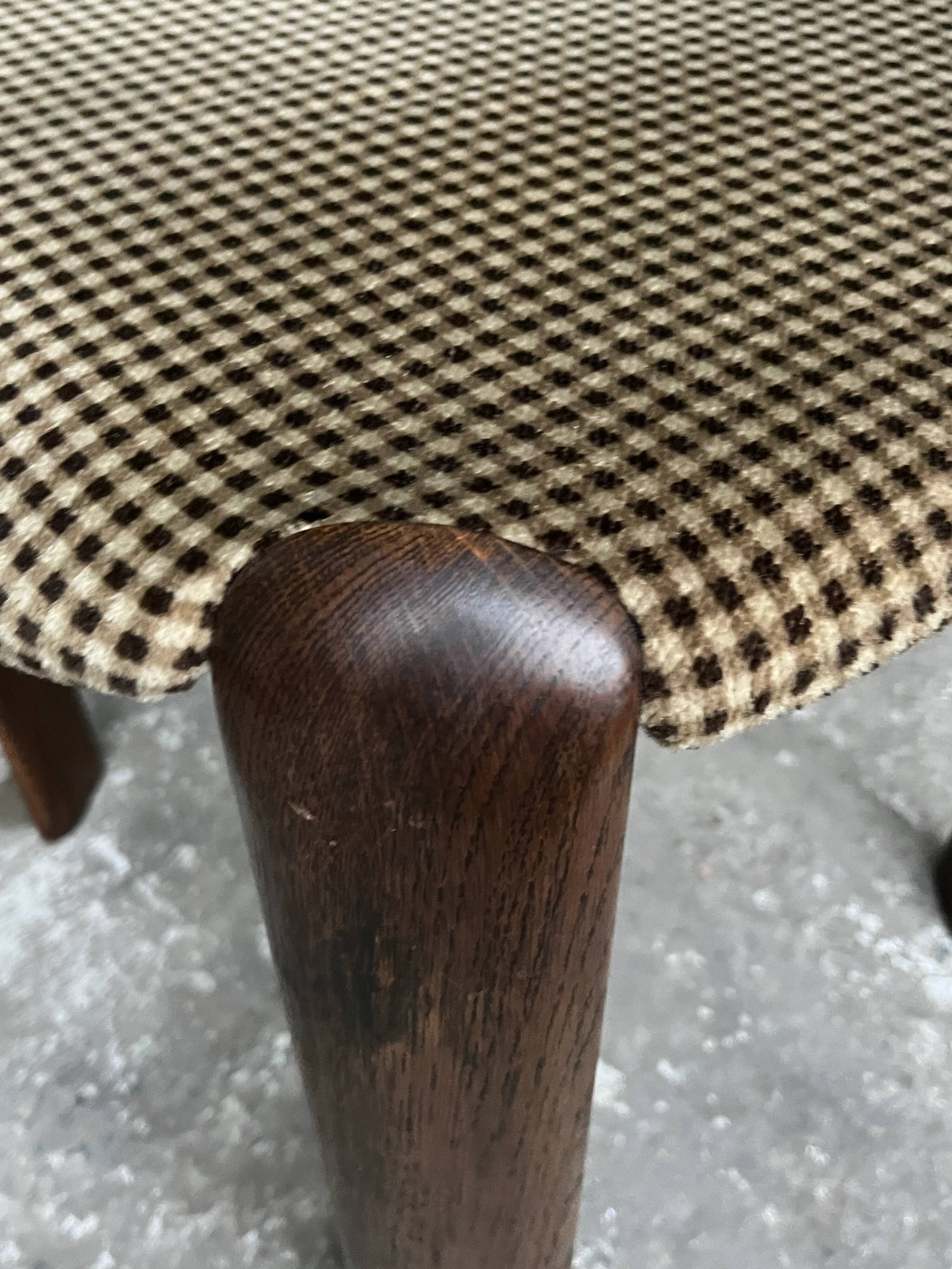 Vintage dining chairs with curved backrest – set of 6