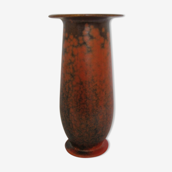 Vase céramique orangé design