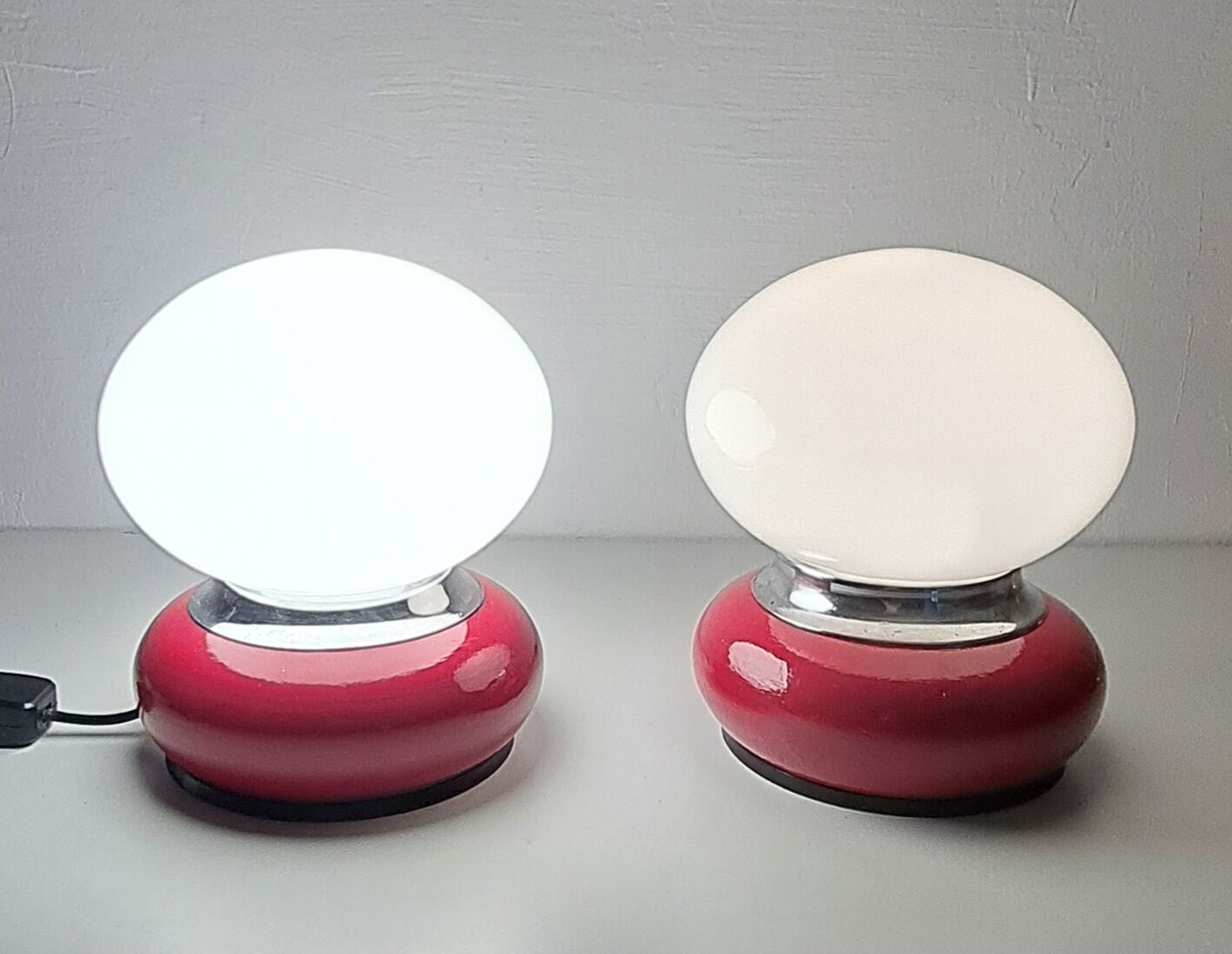 Pair of vintage bedside lamps