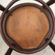 Pair chairs bistrot Thonet pyrograved design 1900 Art Nouveau
