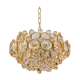 Lustre en laiton doré par Palwa Allemagne, années 1970