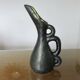 Large Ray Camart vase, Vallauris, free-form in matte black ceramic, 1950