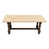 Table basse de ferme monastère chêne massif