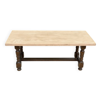 Solid oak monastery farmhouse coffee table