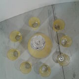 Liquor decanter and its 8 small glasses
