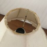 Vintage bedside lamp with chrome base