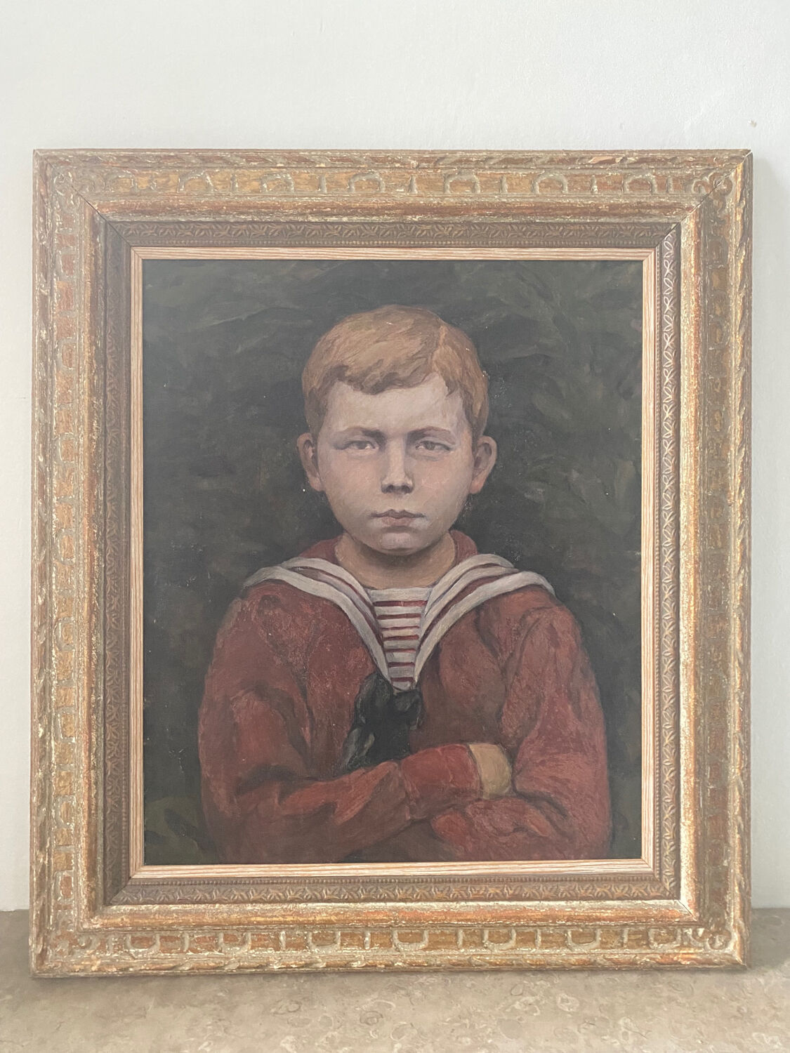 Old portrait of a young man