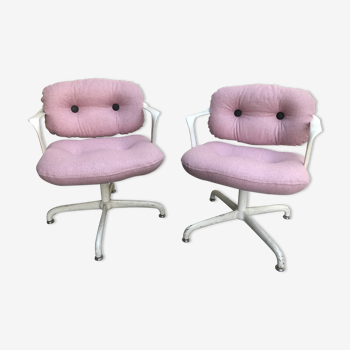 Pair of conference chairs by Bruce Hanna and Andrew Morrison for International Knoll